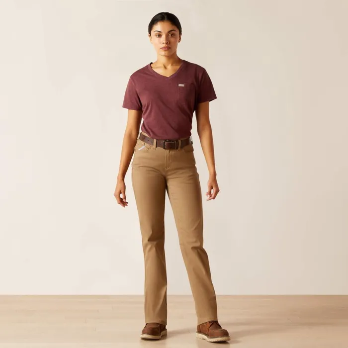 Rebar PR Made Tough Straight Pant Field Khaki Women Ariat Pants and Shorts Rebar PR Made Tough Straight Pant Field Khaki Women Ariat Pants and Shorts