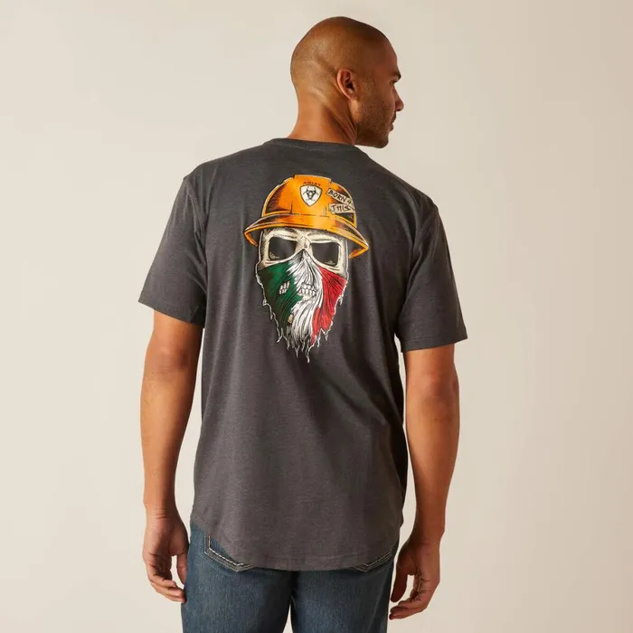 Rebar Workman Born For This TShirt Charcoalmexico Men Ariat TShirts and Polos