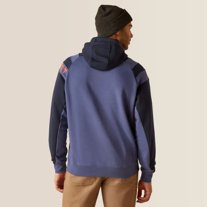 Rebar Workman Colorblock Logo Hoodie Navyblue Indigo Men Ariat Sweatshirts and Hoodies Rebar Workman Colorblock Logo Hoodie Navyblue Indigo Men Ariat Sweatshirts and Hoodies