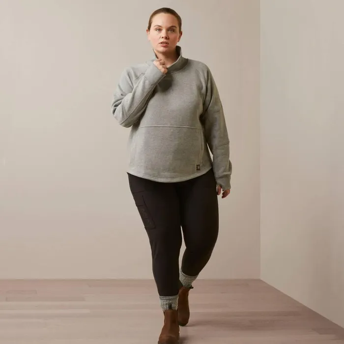 Rebar Workman Oversized Funnel Sweatshirt Heather Grey Women Ariat Sweatshirts and Hoodies Rebar Workman Oversized Funnel Sweatshirt Heather Grey Women Ariat Sweatshirts and Hoodies