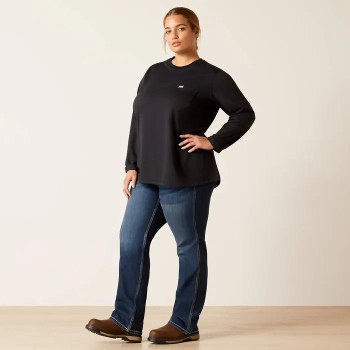 Rebar Workman Union City Black Women Ariat TShirts and Tops Rebar Workman Union City Black Women Ariat TShirts and Tops