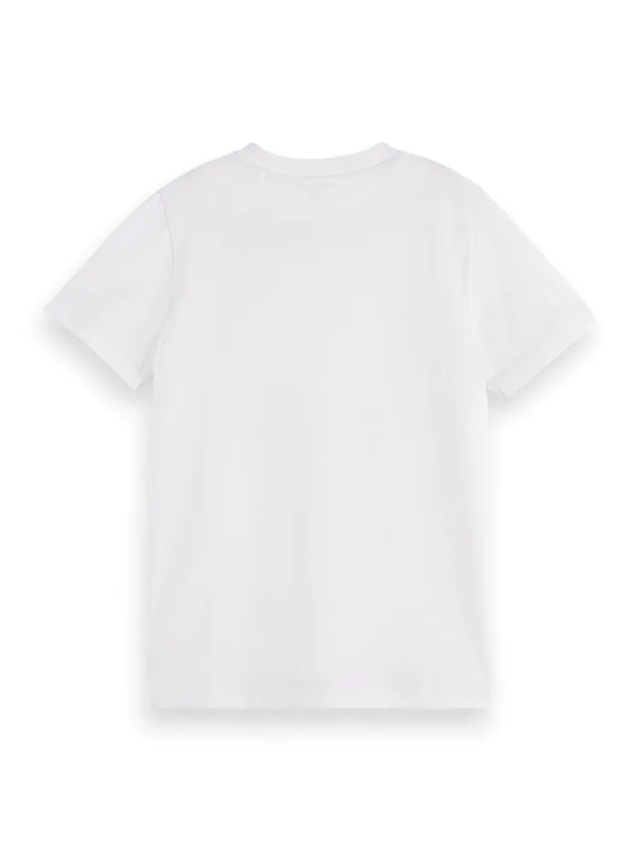REGULARFIT LOGO TSHIRT White Kids Scotch and Soda TShirts