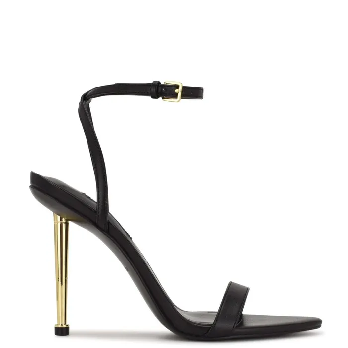 Reina Ankle Strap Sandals Black Women Nine West High