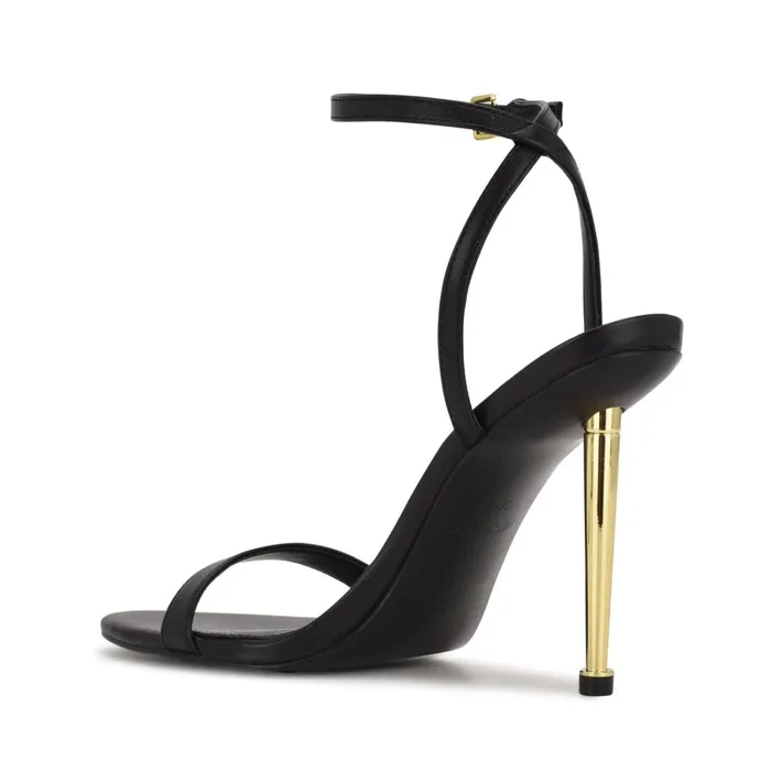 Reina Ankle Strap Sandals Black Women Nine West High Reina Ankle Strap Sandals Black Women Nine West High