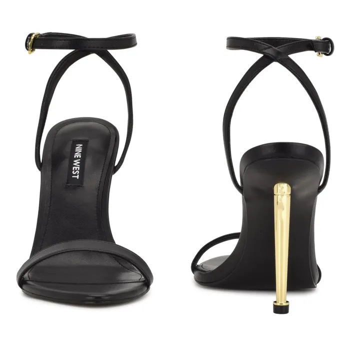 Reina Ankle Strap Sandals Black Women Nine West High Reina Ankle Strap Sandals Black Women Nine West High