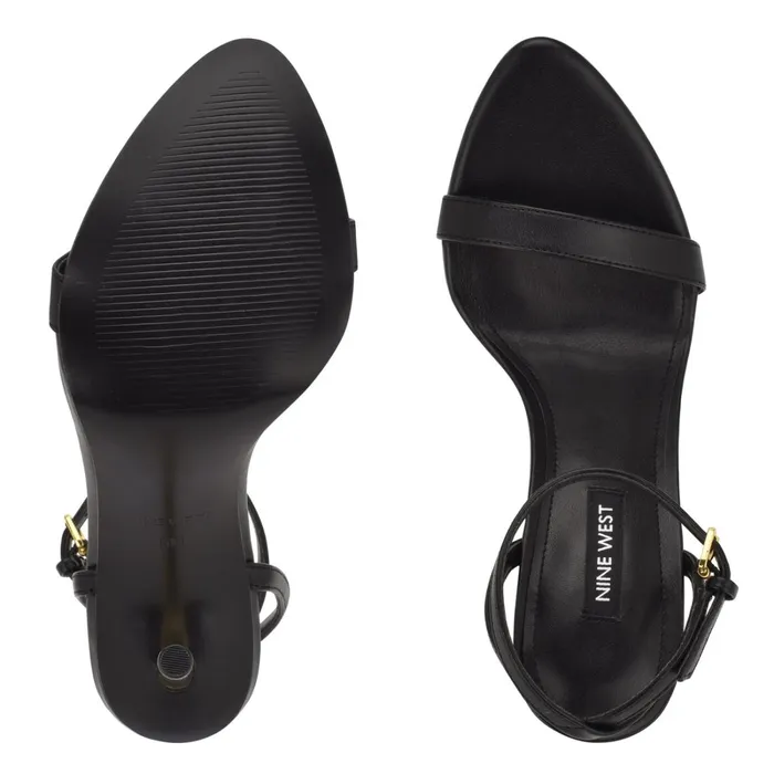 Reina Ankle Strap Sandals Black Women Nine West High Reina Ankle Strap Sandals Black Women Nine West High