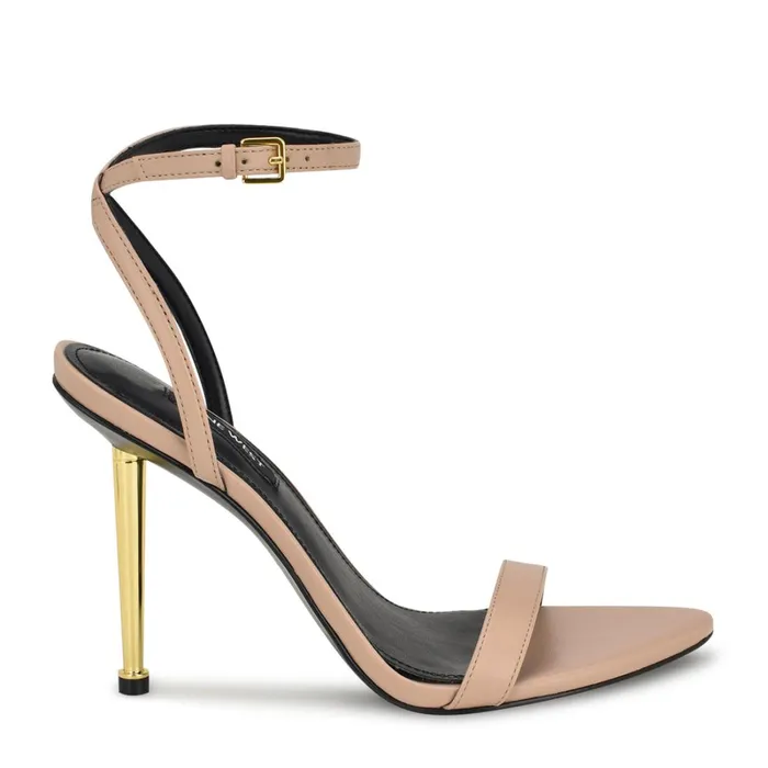 Reina Ankle Strap Sandals Light Natural Women Nine West Dress