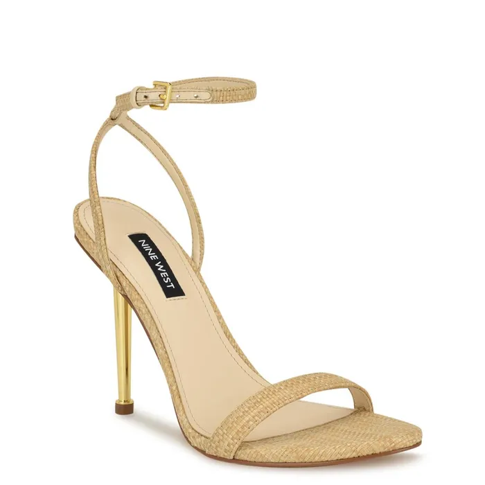 Reina Ankle Strap Sandals Natural Raffia Women Nine West Sandals Reina Ankle Strap Sandals Natural Raffia Women Nine West Sandals