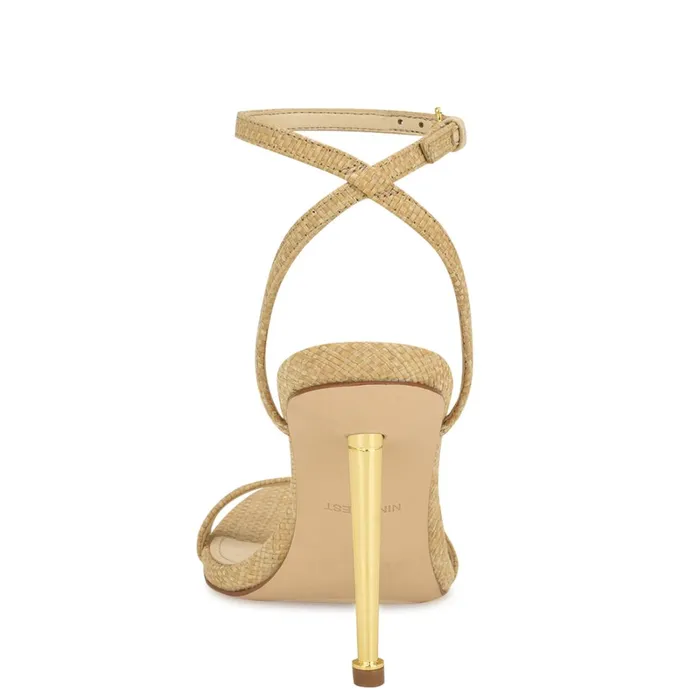 Reina Ankle Strap Sandals Natural Raffia Women Nine West Sandals Reina Ankle Strap Sandals Natural Raffia Women Nine West Sandals