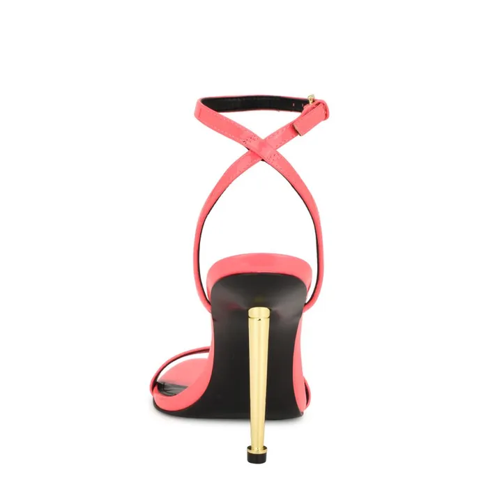 Reina Ankle Strap Sandals Pink Patent Women Nine West Dress Reina Ankle Strap Sandals Pink Patent Women Nine West Dress