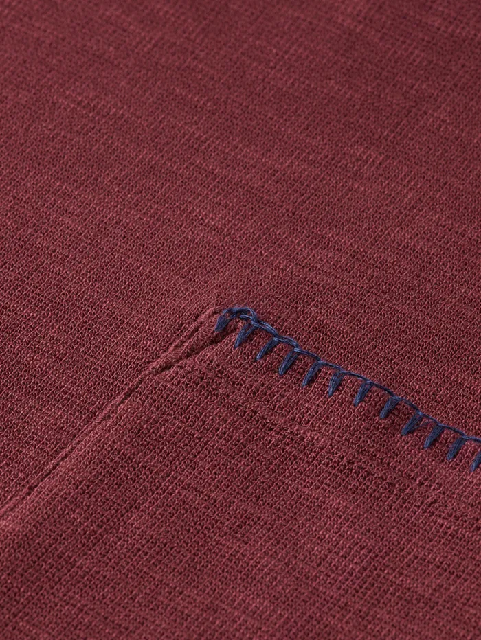 Relaxed Fit Blanket Stitch Slub Longsleeve Tshirt Wine Men Scotch and Soda TShirts and Polo Shirts Relaxed Fit Blanket Stitch Slub Longsleeve Tshirt Wine Men Scotch and Soda TShirts and Polo Shirts