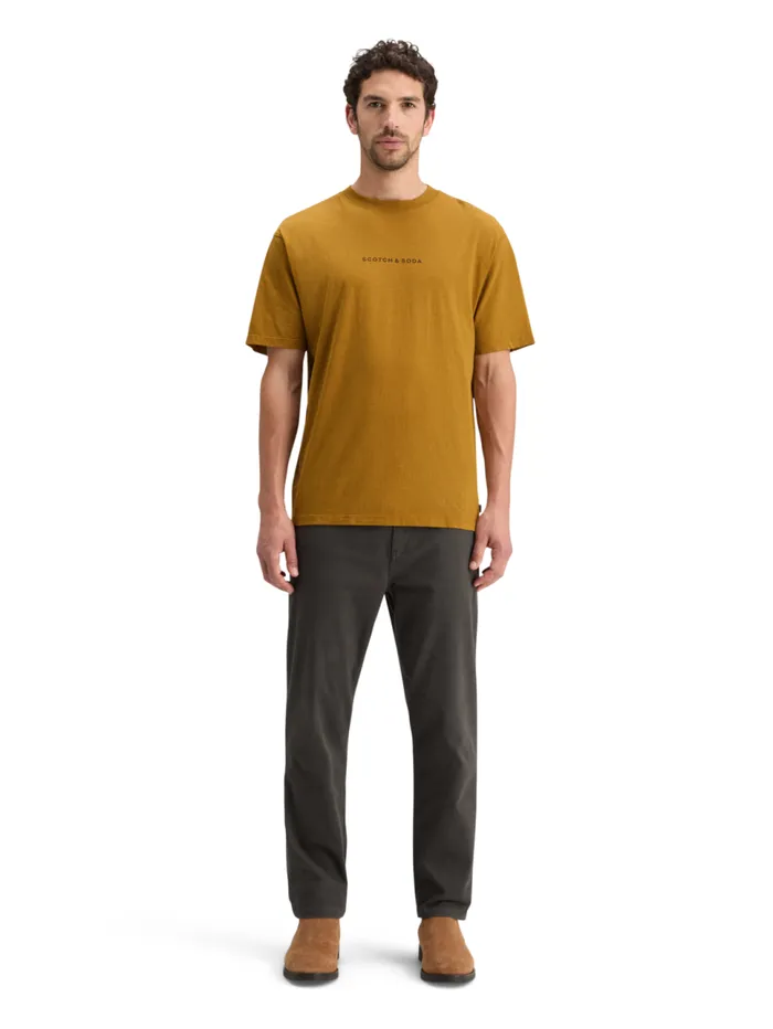RELAXED FIT FRONT BACK ARTWORK TSHIRT Golden Rust Men Scotch and Soda TShirts and Polo Shirts RELAXED FIT FRONT BACK ARTWORK TSHIRT Golden Rust Men Scotch and Soda TShirts and Polo Shirts