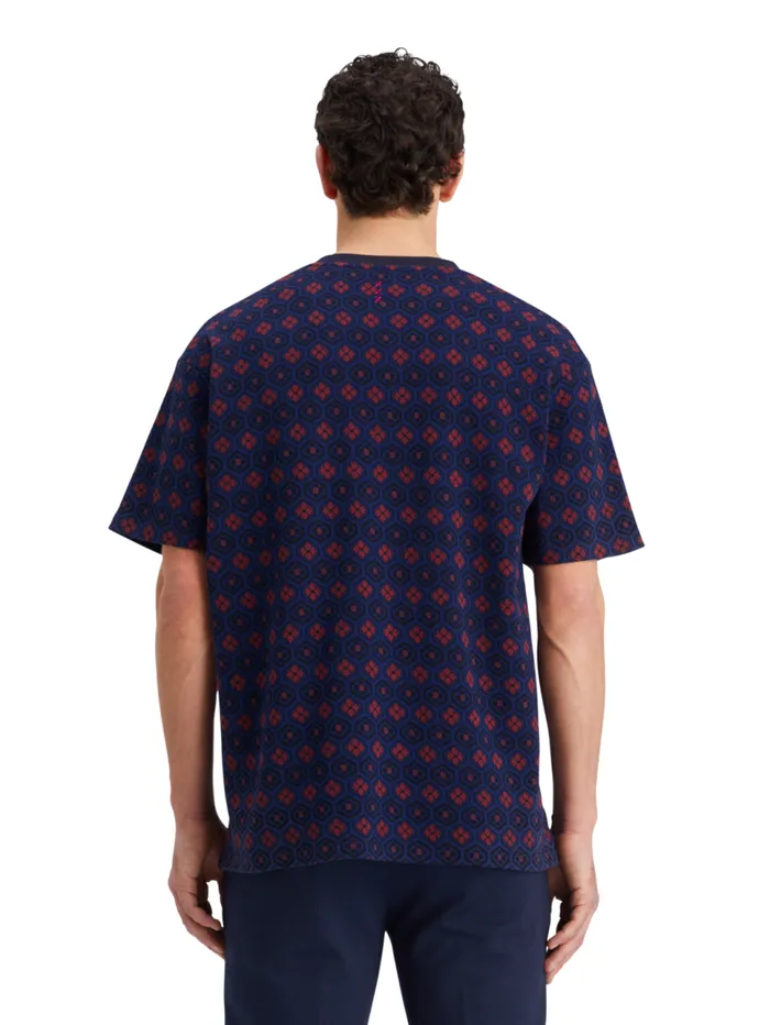 Relaxed Fit Jacquard Tshirt Night Bookcover Ditsy Men Scotch and Soda TShirts and Polo Shirts Relaxed Fit Jacquard Tshirt Night Bookcover Ditsy Men Scotch and Soda TShirts and Polo Shirts