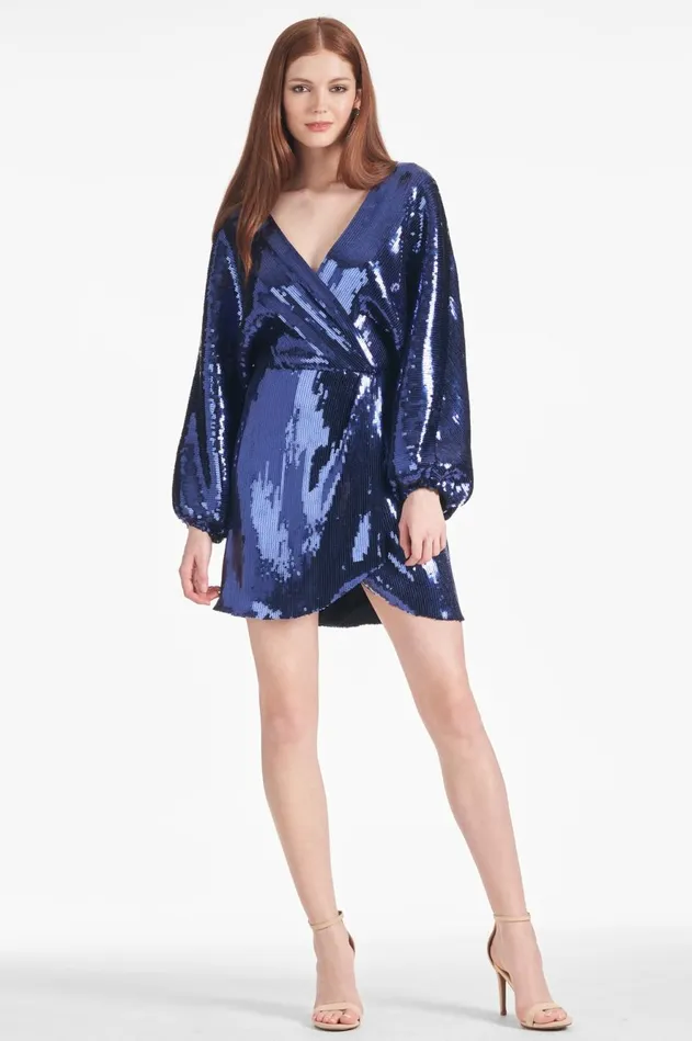 Remy Dress 8211 Sapphire Women Sachin and Babi Long Sleeve