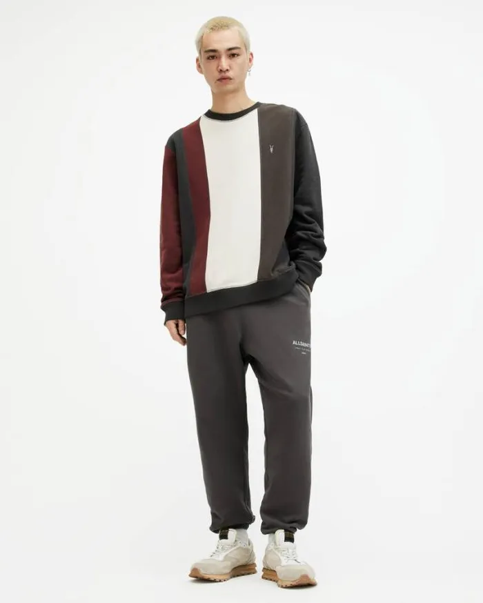 Repurpose Panelled Crew Neck Sweatshirt Blkkhakigreyred Men AllSaints Sweatshirts and Hoodies Repurpose Panelled Crew Neck Sweatshirt Blkkhakigreyred Men AllSaints Sweatshirts and Hoodies