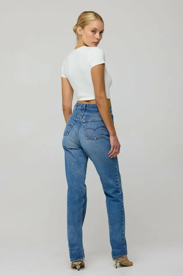 RESA Basics Baby Tee Rib In White 8211 Women