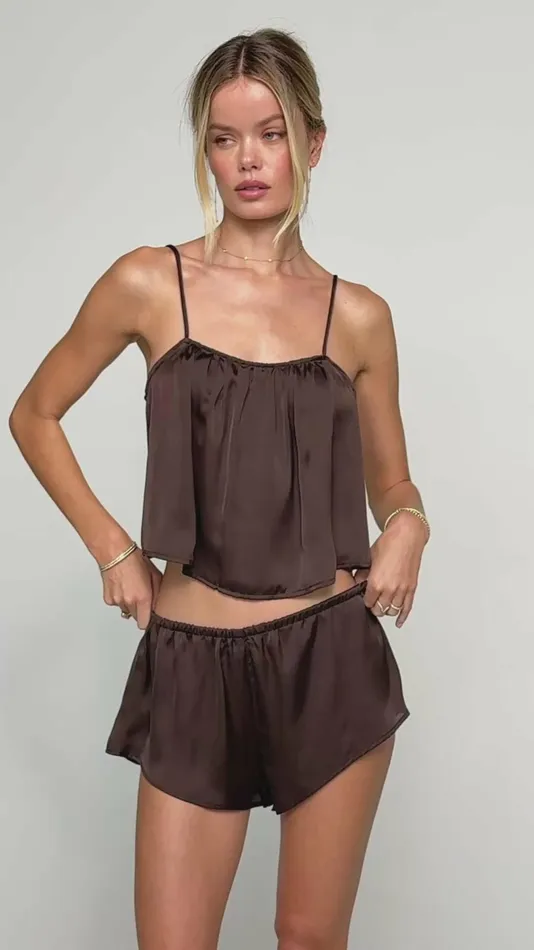 RESA Lounge Blair Top In Chocolate 8211 Women