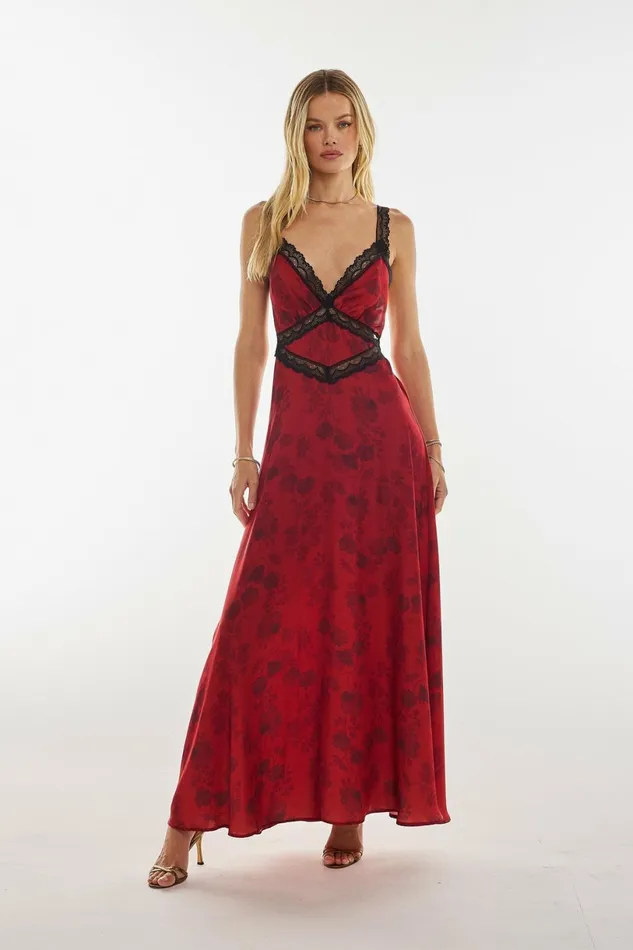 RESA Maxi Dress Selena Dress In Red Currant 8211 Women