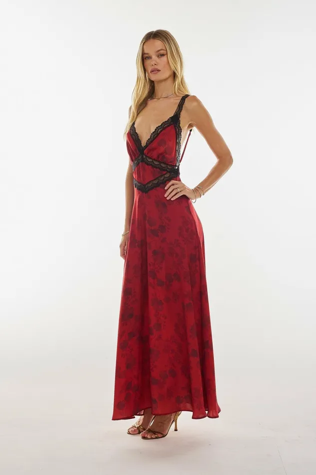 RESA Maxi Dress Selena Dress In Red Currant 8211 Women