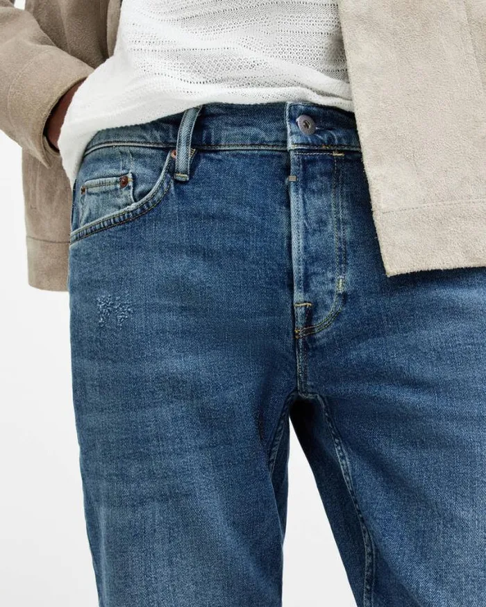 Rex Slim Fit Stretch Denim Jeans Dirty Indigo Men AllSaints Jeans