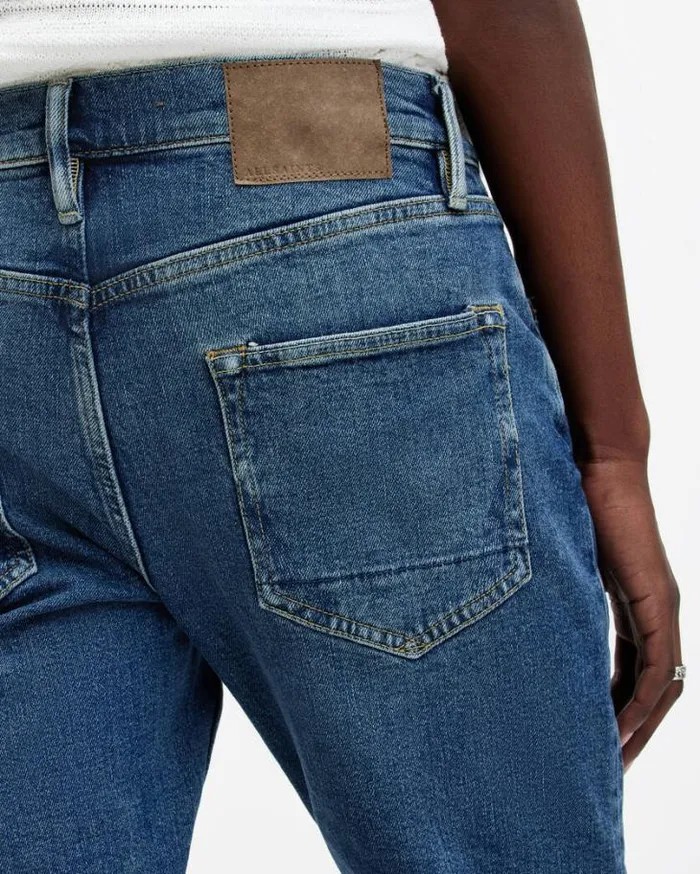 Rex Slim Fit Stretch Denim Jeans Dirty Indigo Men AllSaints Jeans