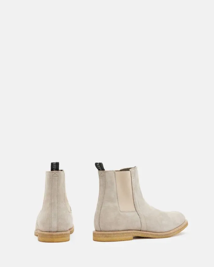 Rhett Suede Chelsea Boots Sand Men AllSaints Shoes and Boots