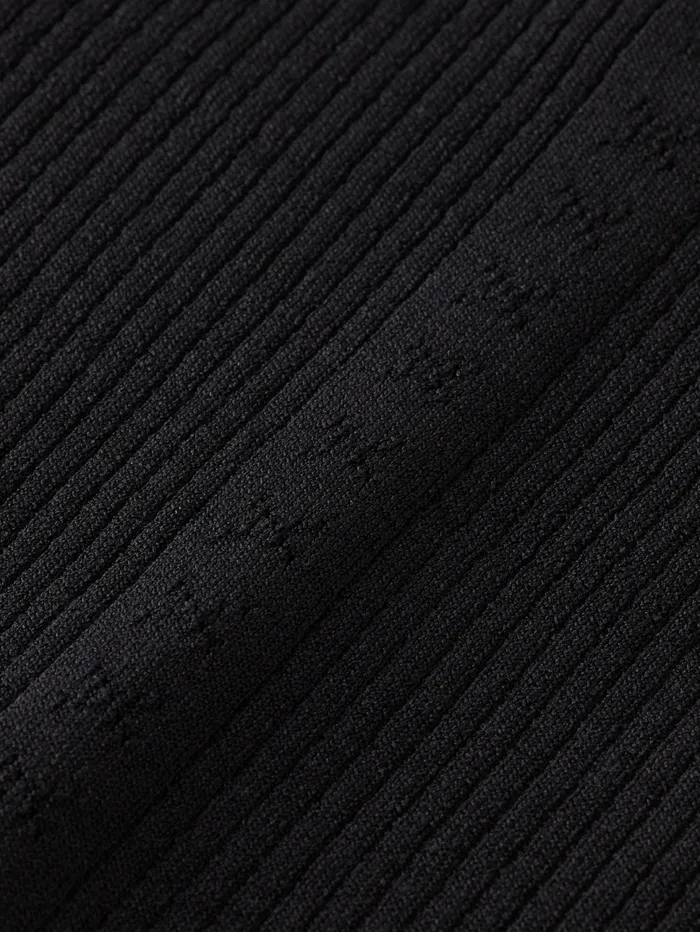 RIBBED FITTED PULLOVER Evening Black Women Scotch and Soda Knitwear