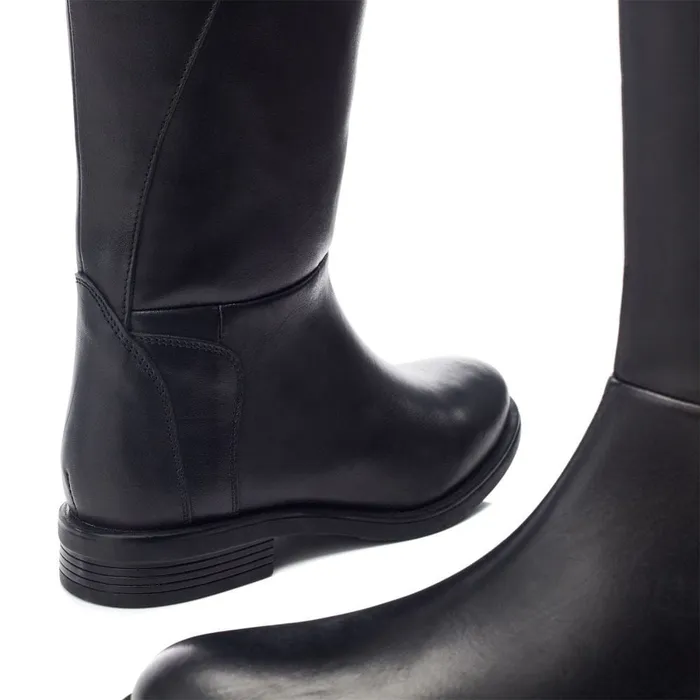 Riding And Flat Boots Women Moda In Pelle Bsoleful BGinny Black Leather