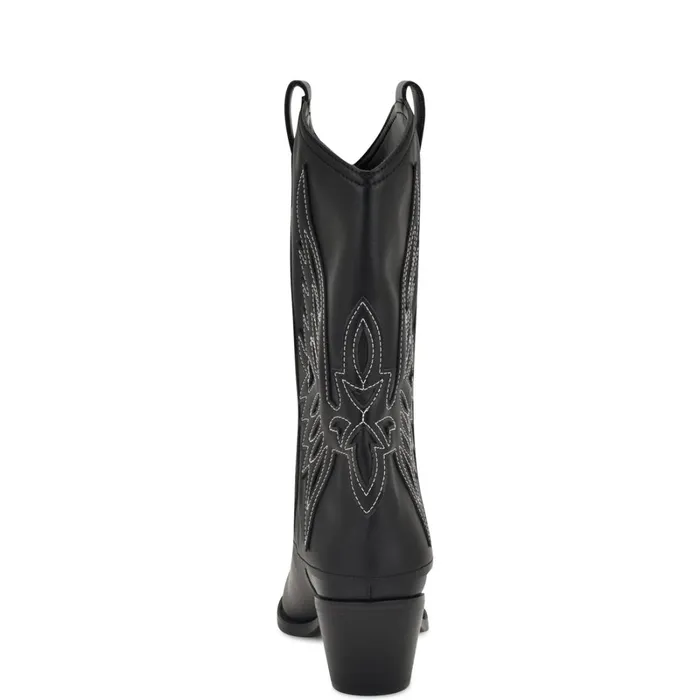 Ringer Detailed Western Boots Black Women Nine West Boots and Booties Ringer Detailed Western Boots Black Women Nine West Boots and Booties