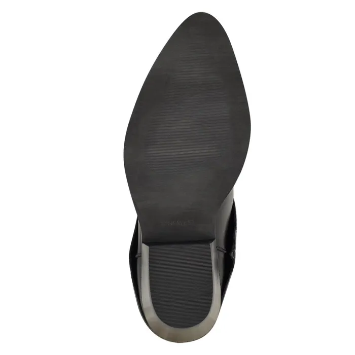 Ringer Detailed Western Boots Black Women Nine West Boots and Booties Ringer Detailed Western Boots Black Women Nine West Boots and Booties