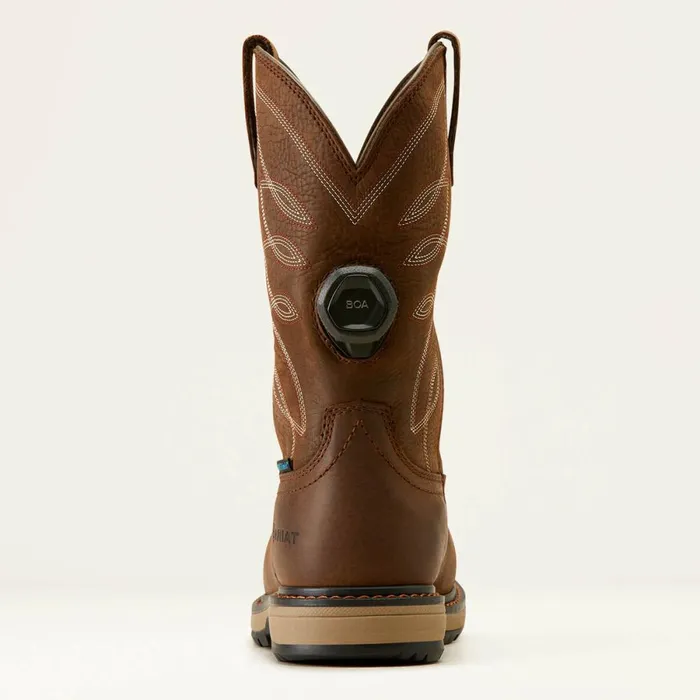 Riveter PullOn BOA CSA Waterproof Composite Toe Work Boot Dark Brown Women Ariat Work Boots and Shoes Riveter PullOn BOA CSA Waterproof Composite Toe Work Boot Dark Brown Women Ariat Work Boots and Shoes
