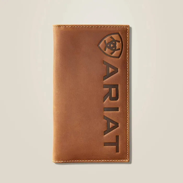 Rodeo Wallet Large Logo Medium Brown Men Ariat Bags and Wallets
