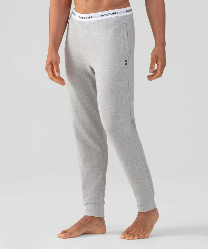 Ron Dorff RON DORFF Lounge Pants Heather Grey Men Pants
