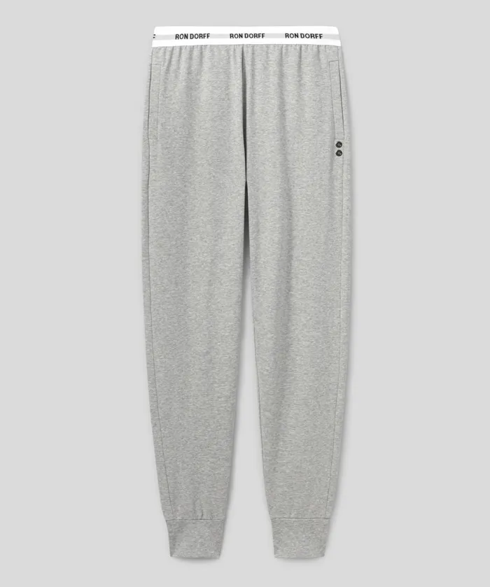 Ron Dorff RON DORFF Lounge Pants Heather Grey Men Pants Ron Dorff RON DORFF Lounge Pants Heather Grey Men Pants