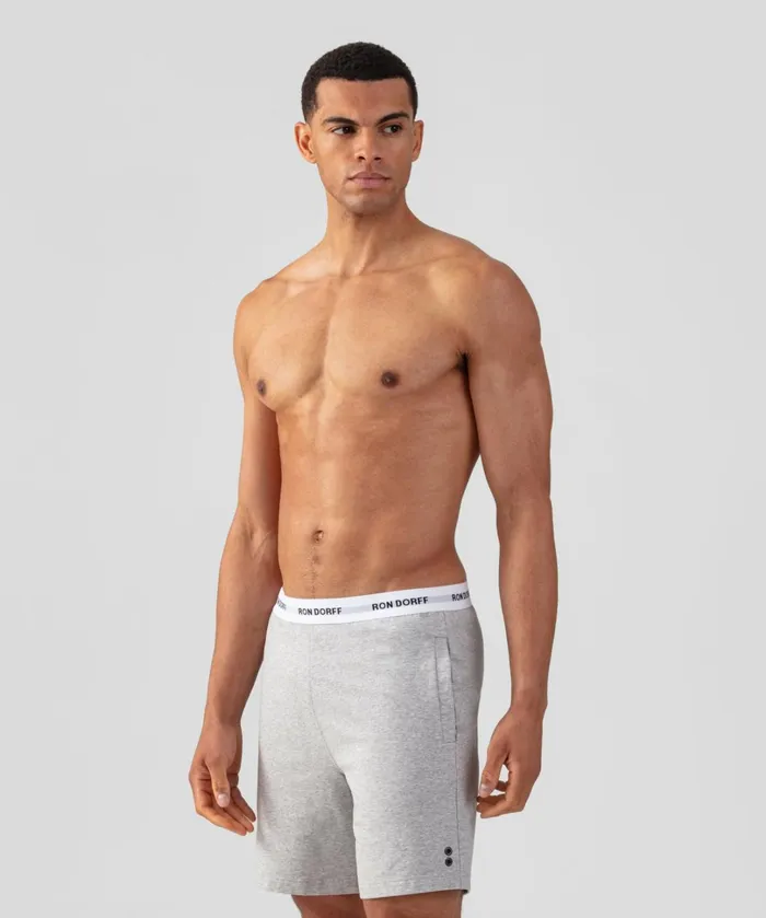 Ron Dorff RON DORFF Lounge Shorts Heather Grey Men Shorts