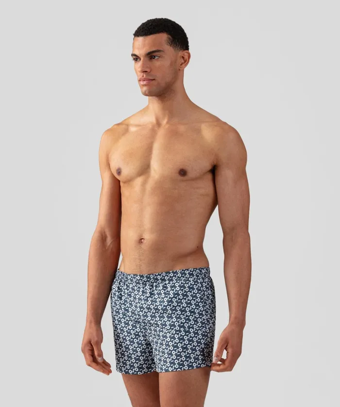 Ron Dorff Swim Shorts RD Pattern Navy Men Swim Shorts