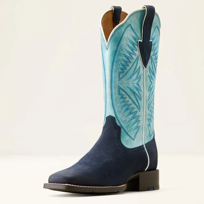 Round Up Ruidoso Western Boot Midnight In Marfa Roughoutcoastal Blue Women Ariat Western Boots Round Up Ruidoso Western Boot Midnight In Marfa Roughoutcoastal Blue Women Ariat Western Boots