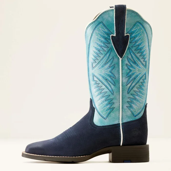 Round Up Ruidoso Western Boot Midnight In Marfa Roughoutcoastal Blue Women Ariat Western Boots Round Up Ruidoso Western Boot Midnight In Marfa Roughoutcoastal Blue Women Ariat Western Boots