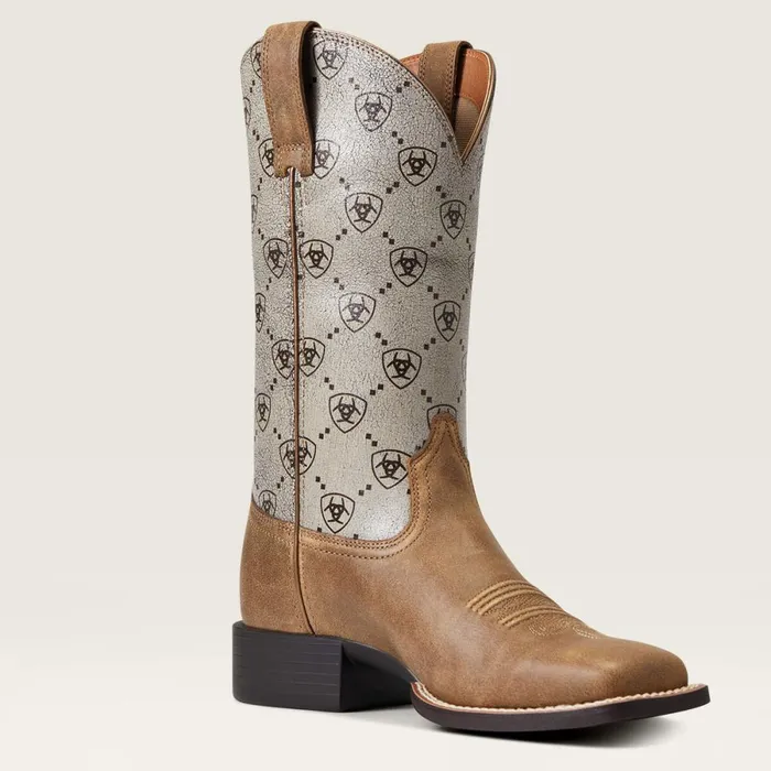 Round Up Wide Square Toe Western Boot Brown Bomber Women Ariat Western Boots Round Up Wide Square Toe Western Boot Brown Bomber Women Ariat Western Boots