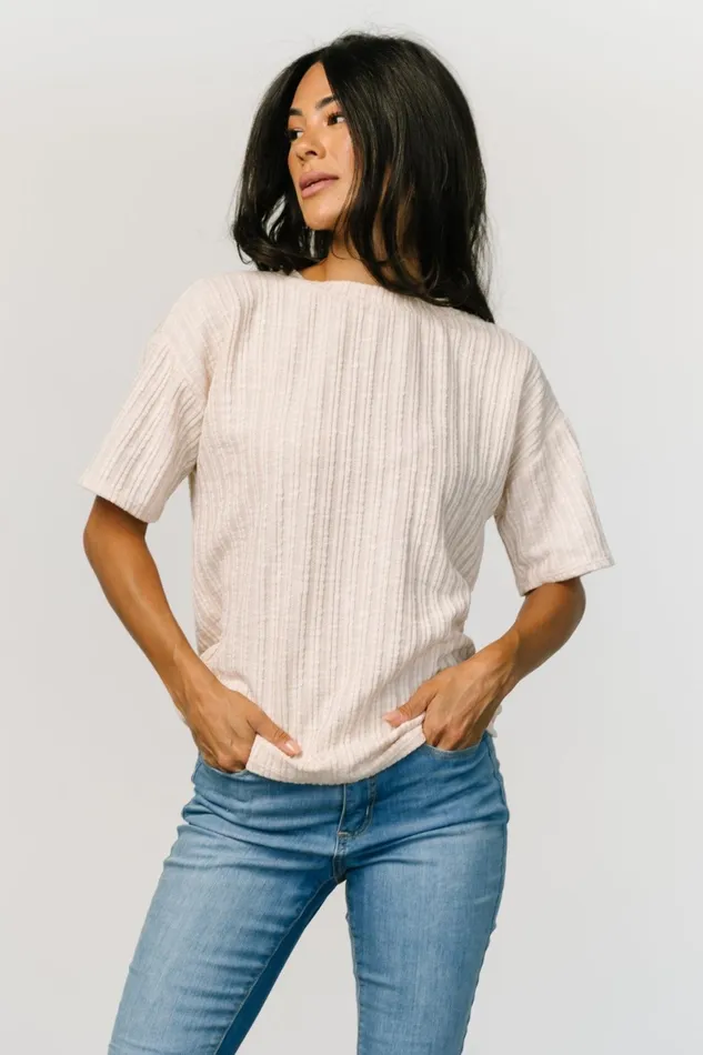Roxi Open Back Tie Top Natural Women Baltic Born Blouses Shirts