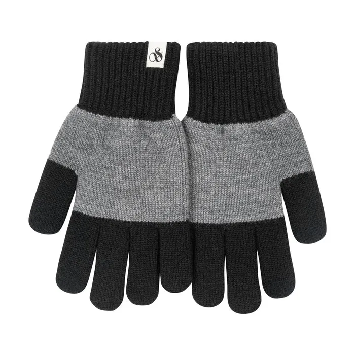 SandS COLOR BLOCK KNIT GLOVE Dark Brown Women Scotch and Soda Hats Scarves and Gloves SandS COLOR BLOCK KNIT GLOVE Dark Brown Women Scotch and Soda Hats Scarves and Gloves