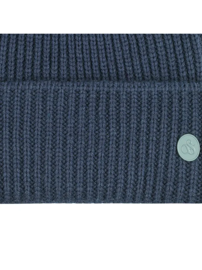 SandS RIVET CUFF BEANIE Navy Men Scotch and Soda Hats Scarves and Gloves