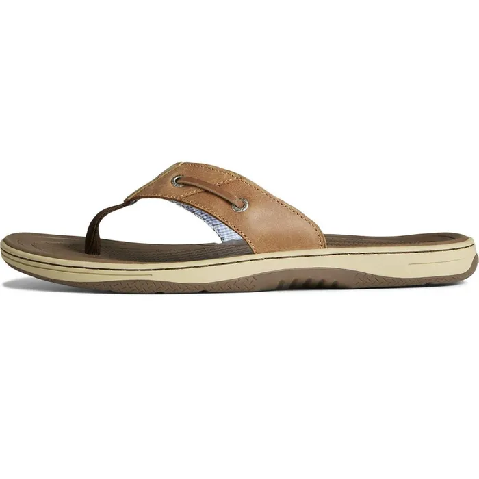 Sandals Men Sperry Baitfish Flip Flops Tan Leather Sandals Men Sperry Baitfish Flip Flops Tan Leather