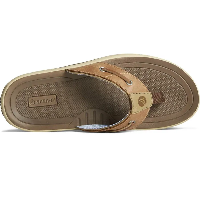 Sandals Men Sperry Baitfish Flip Flops Tan Leather Sandals Men Sperry Baitfish Flip Flops Tan Leather