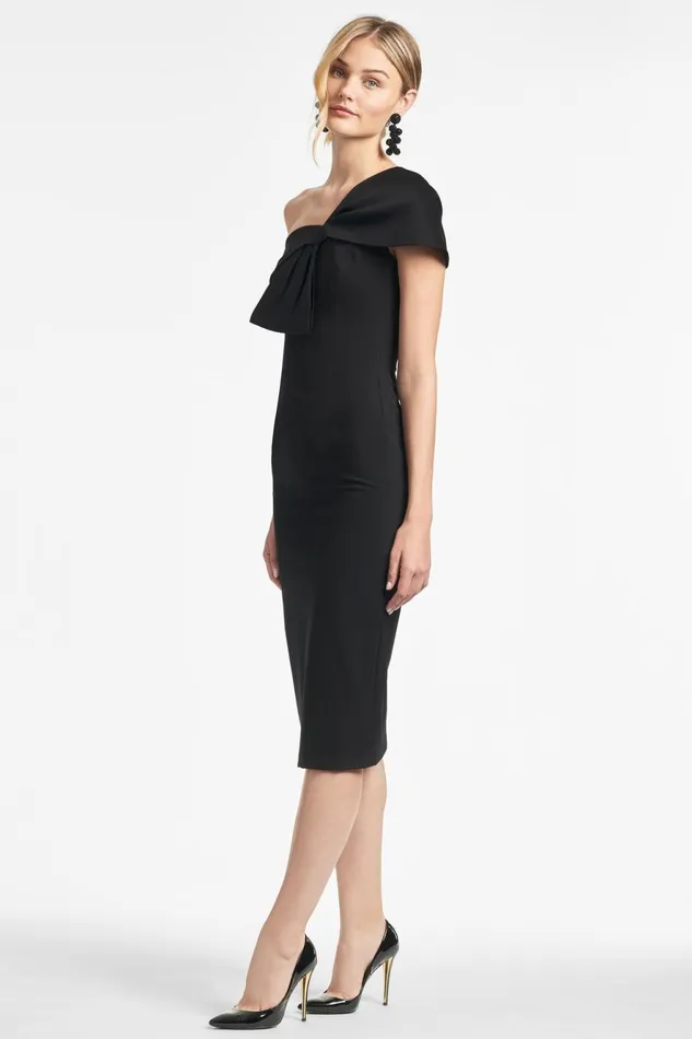 Sandra Dress 8211 Black Women Sachin and Babi One Shoulder