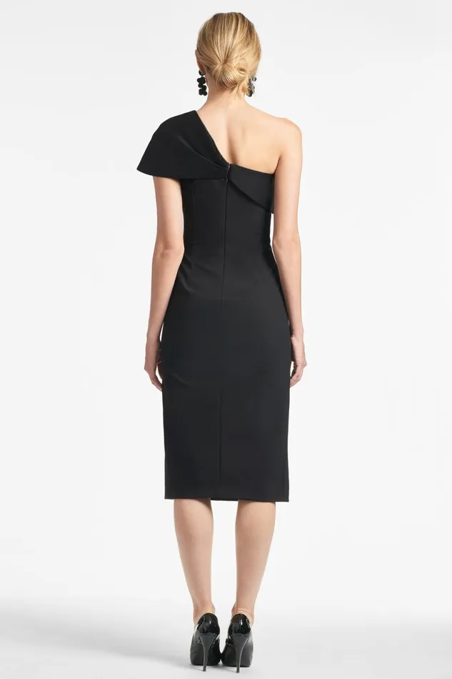 Sandra Dress 8211 Black Women Sachin and Babi One Shoulder