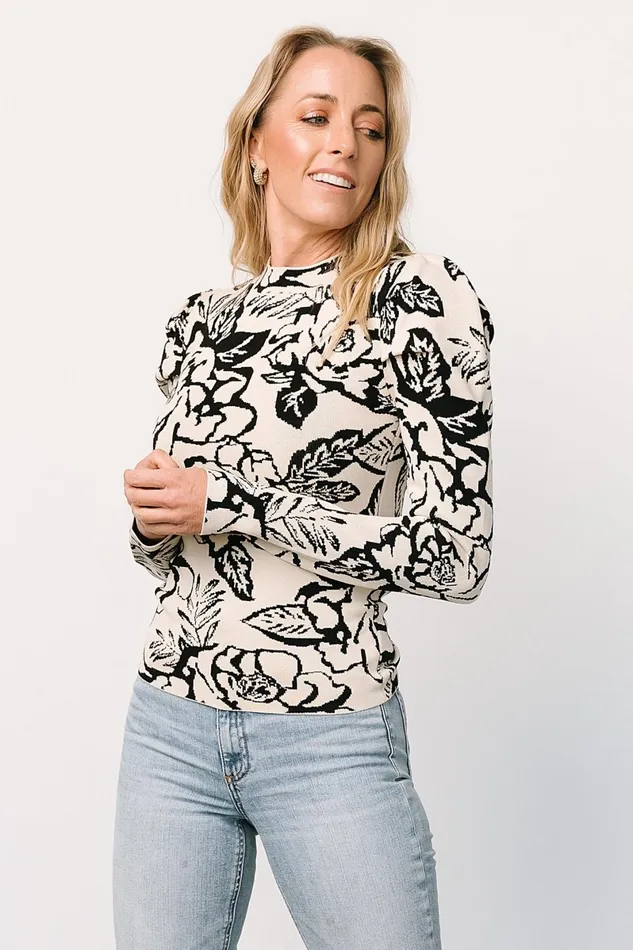 Sebastian Sweater Black Multi Women Baltic Born Blouses Shirts Sebastian Sweater Black Multi Women Baltic Born Blouses Shirts