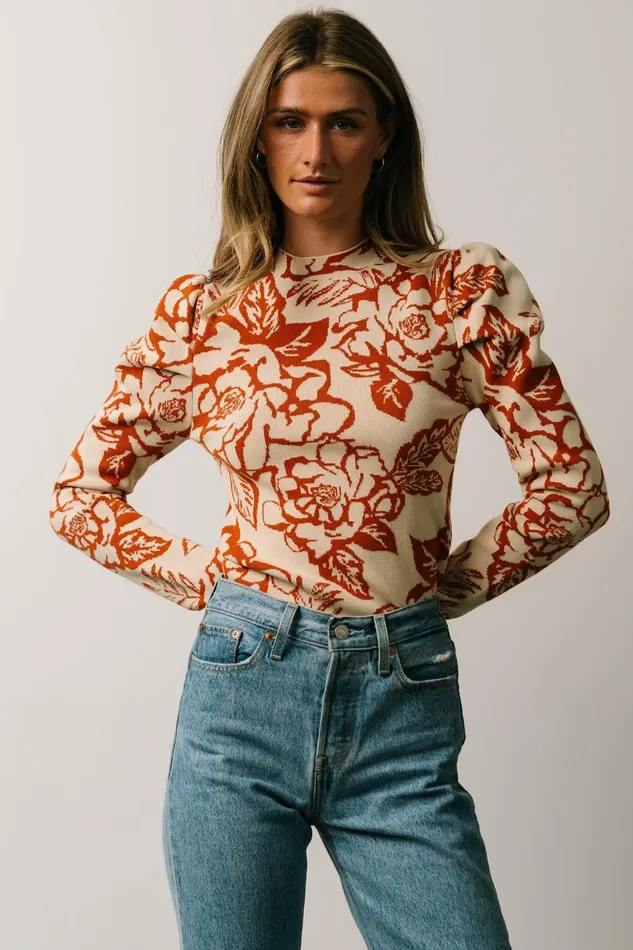 Sebastian Sweater Rust Multi Women Baltic Born Blouses Shirts Sebastian Sweater Rust Multi Women Baltic Born Blouses Shirts