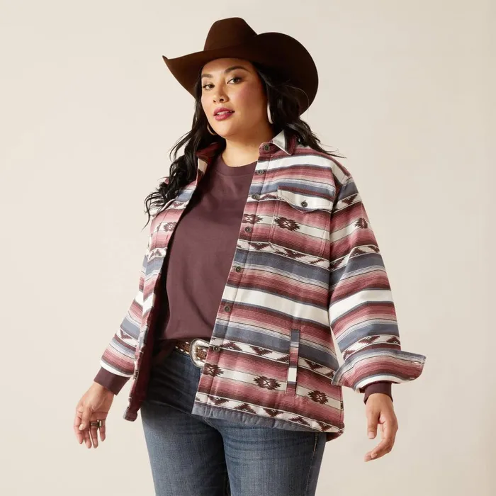 Shacket Shirt Jacket Serape Women Ariat Jackets and Vests