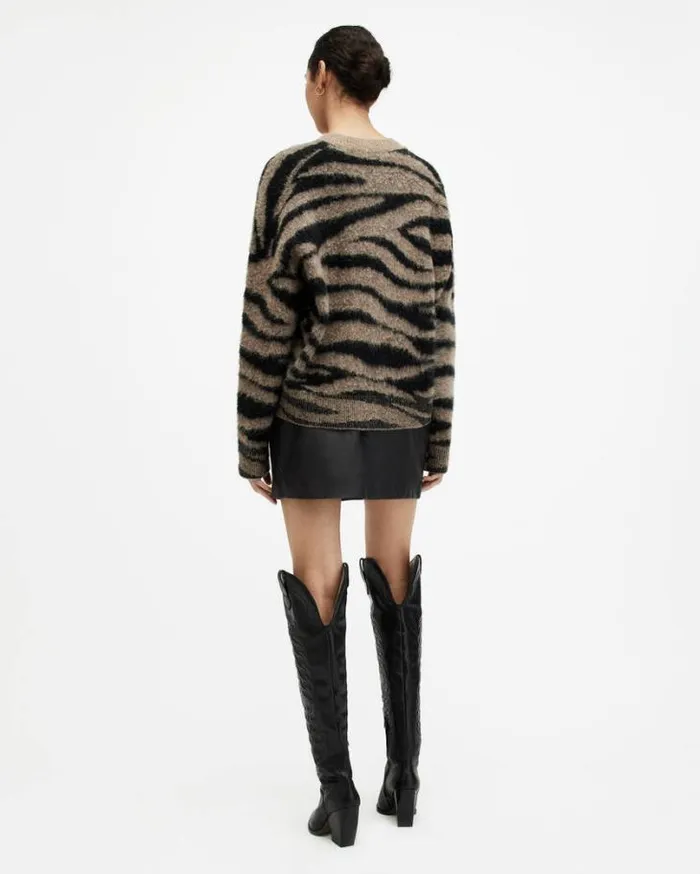 Shana Leather Mini Skirt Black Women AllSaints Skirts and Shorts
